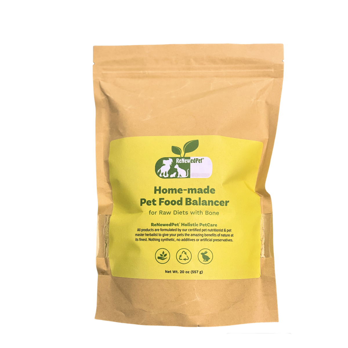 HOME-MADE PET FOOD SUPPLEMENT *For Raw Recipes WITH Bone*